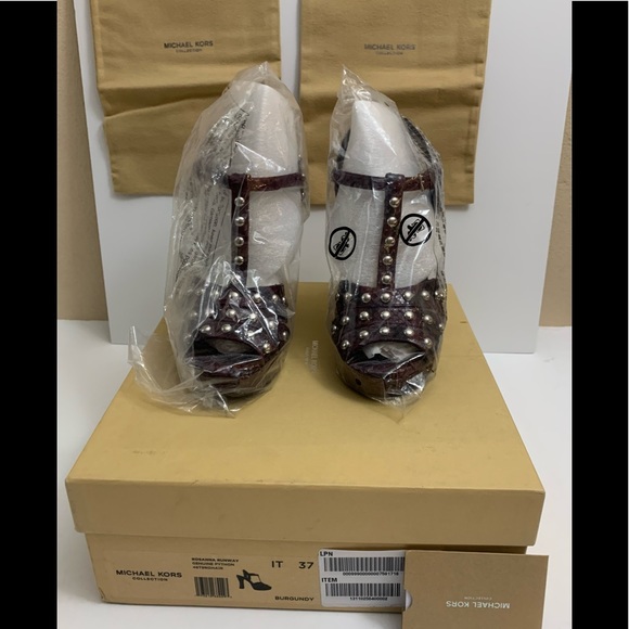 Michael Kors Collection Python Platforms - Picture 9 of 11